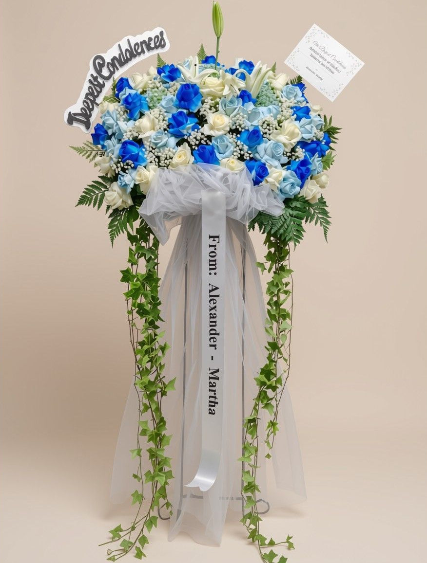Royal Blue Standing Flower